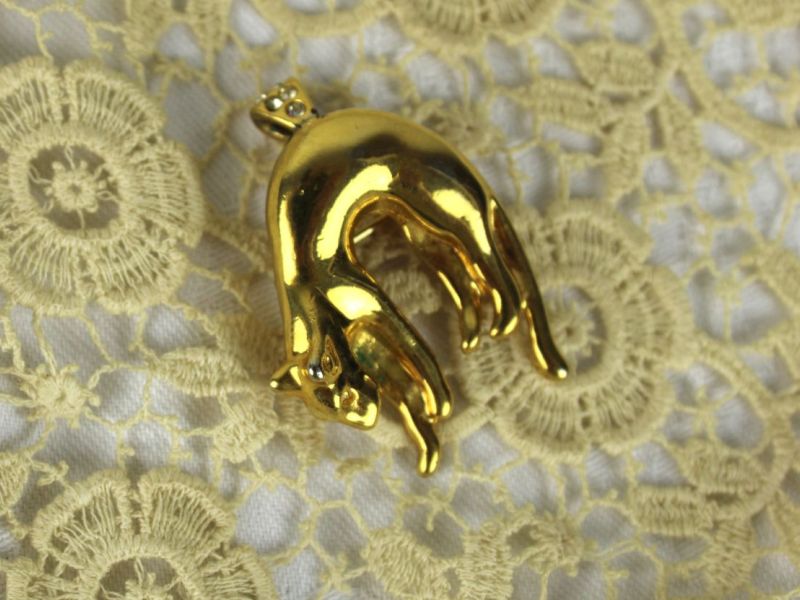 hanger en broche kat