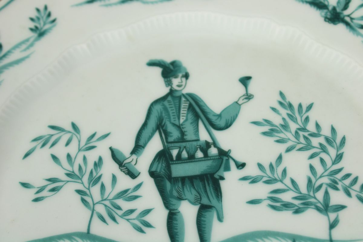 Haviland Limoges bord groen 1711a