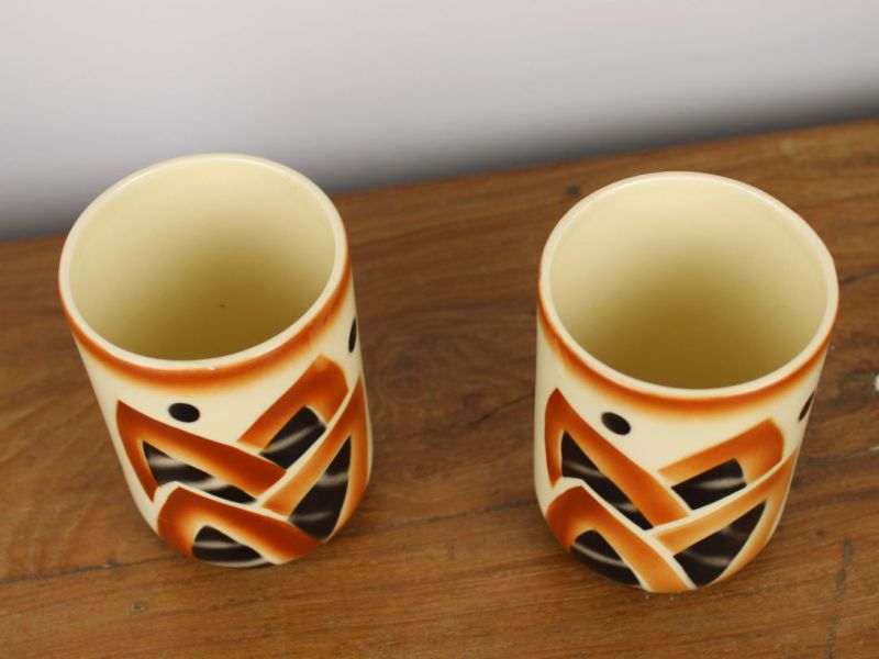 art  deco bekers