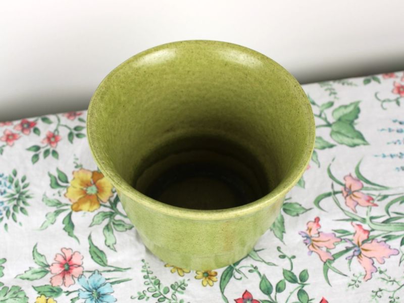 vintage bloempot lindegroen