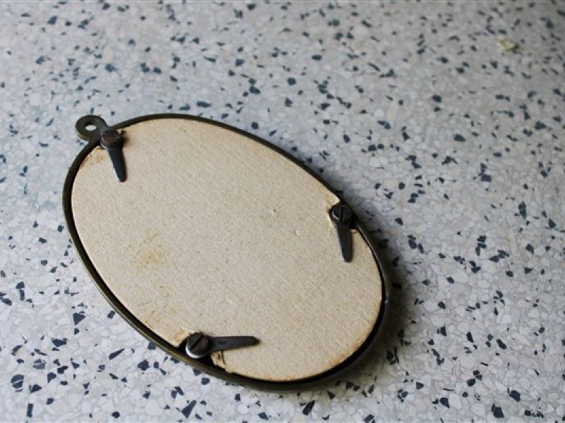 koperen fotolijstje ovaal