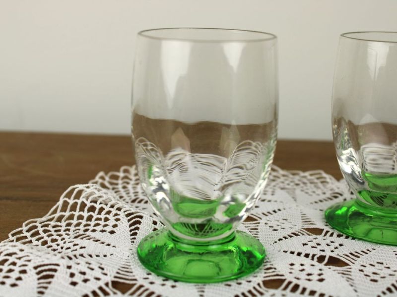 glaasjes groene voet