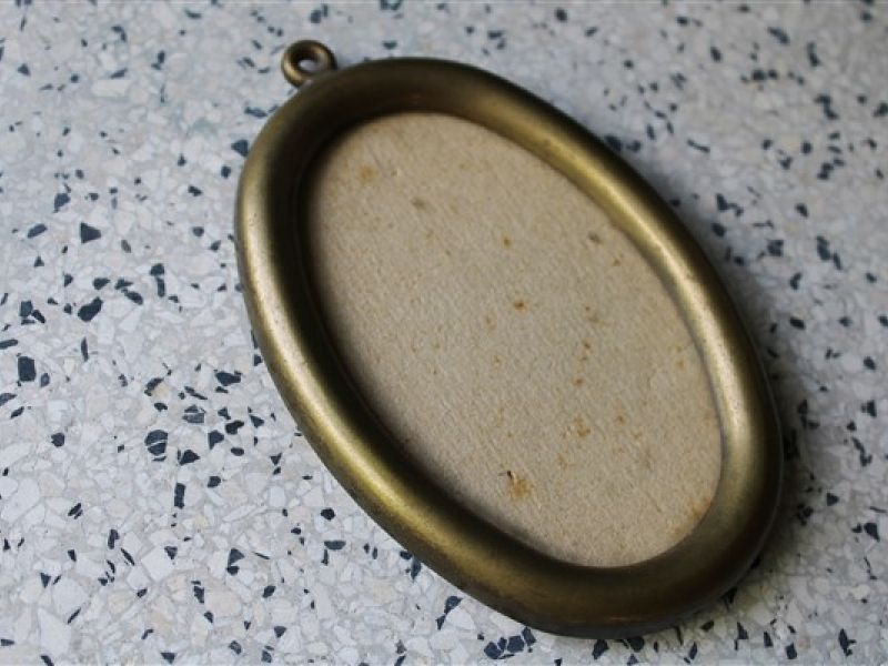 koperen fotolijstje ovaal