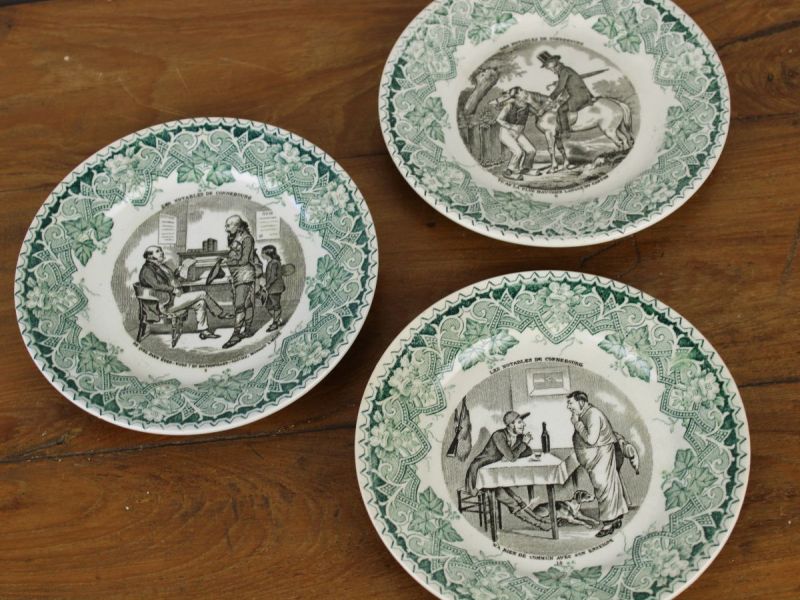 wandbordjes Luneville groen