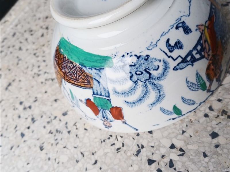 Franse kom aziatisch decor Luneville