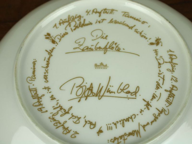 Rosenthal bordje Die Zauberflöte