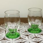 glaasjes groene voet