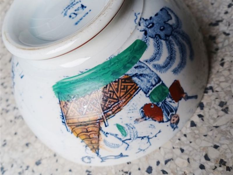 Franse kom aziatisch decor Luneville