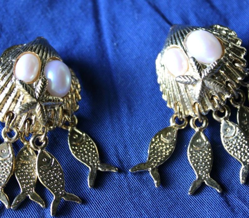 gouden clip oorbellen