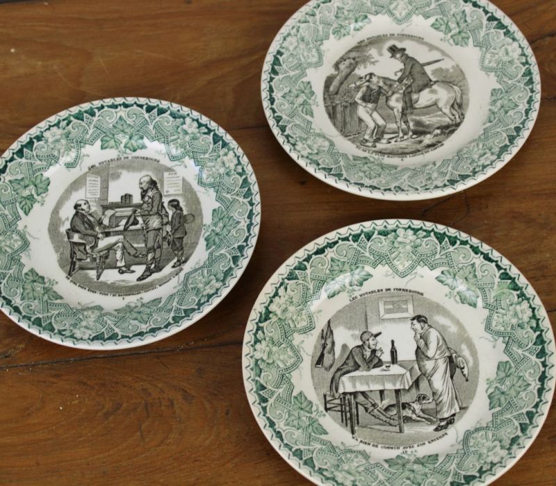 wandbordjes Luneville groen