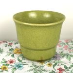 vintage bloempot lindegroen