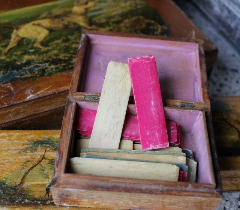 gamebox antiek met fiches